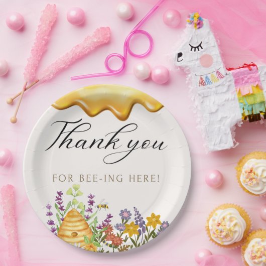 Bedankt voor het bijen hier Bord (Feest)