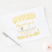 Bedankt voor het bijen hier, voor het zoemen door  vierkante sticker (Envelop)