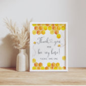 Bedankt voor het bijenbord. poster