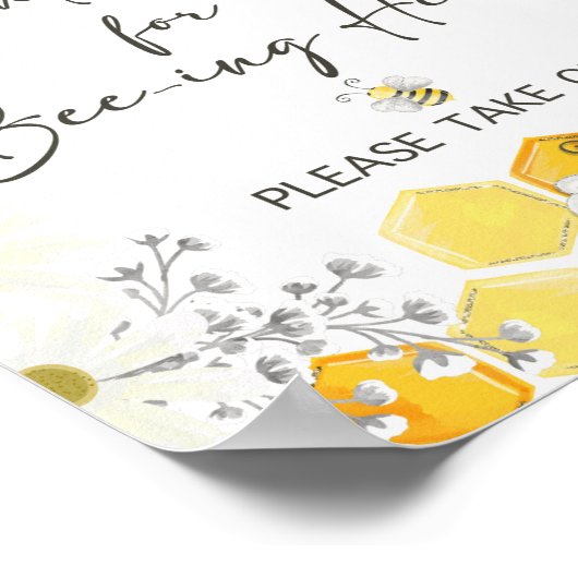 Bedankt voor het bijenbord. poster (Hoek)