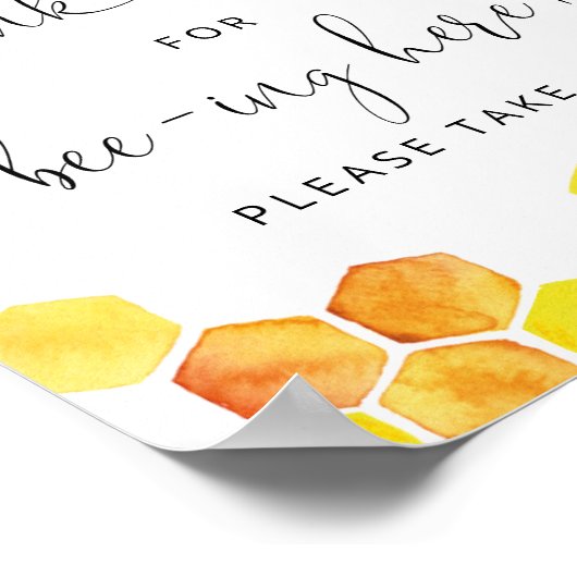 Bedankt voor het bijenbord. poster (Hoek)