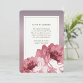 Bedankt voor het bijwonen van Jubileum Party Kaart (Staand voorkant)