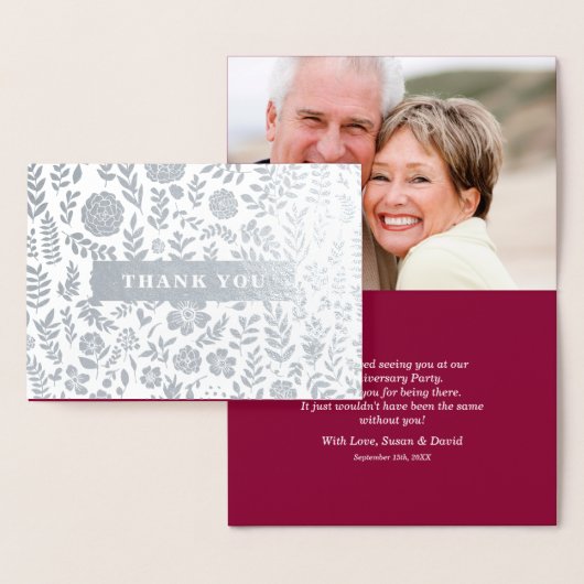 Bedankt voor het bijwonen van Jubileum Party Kaart (Display)