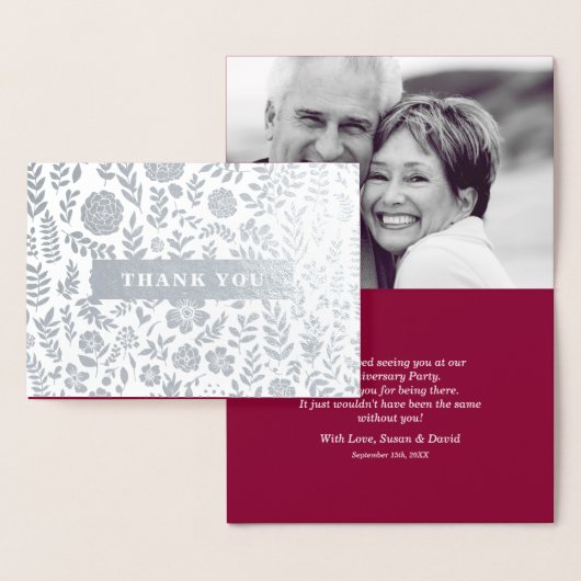 Bedankt voor het bijwonen van Jubileum Party Kaart (Display)