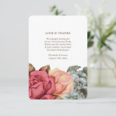 Bedankt voor het bijwonen van Jubileum Party Kaart (Staand voorkant)