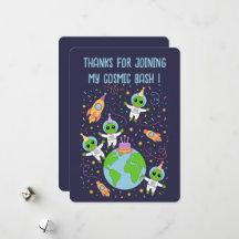 Bedankt voor het bijwonen van mijn kosmische verja