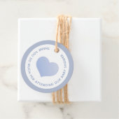 BEDANKT VOOR HET BIJWONEN VAN ONS BABY SHOWER BLUE BEDANKJES LABELS (In situ)