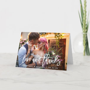 Bedankt voor het binden van moderne penseelliefdes kaart