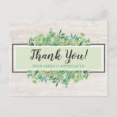 Bedankt voor het botanische groen Eucalyptus en ho Briefkaart (Voorkant)