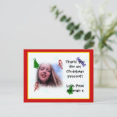 Bedankt voor het briefkaart (Staand voorkant)