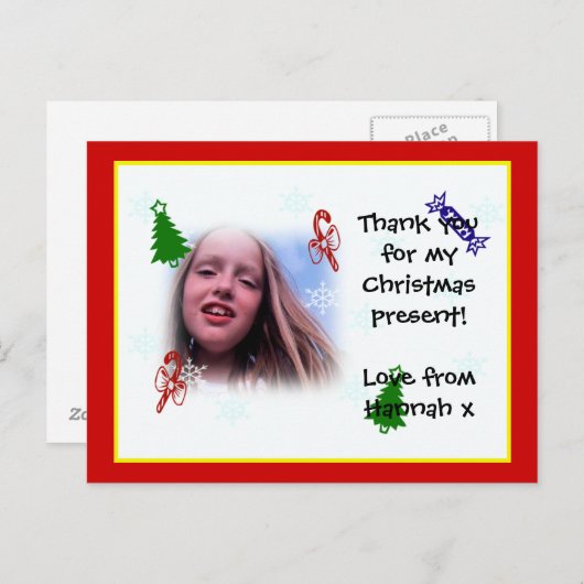 Bedankt voor het briefkaart (Voorkant / Achterkant)