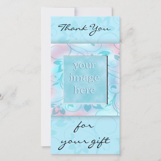 Bedankt voor het cadeau - blauw (Voorkant)