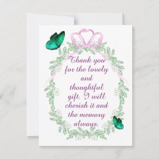 BEDANKT VOOR HET CADEAU, KAART