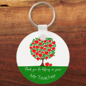 Bedankt voor het cadeau van de rode appelboom sleutelhanger (Voorkant)