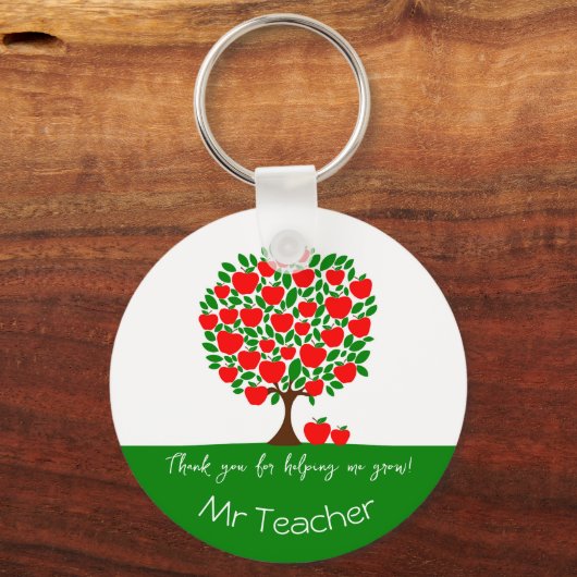 Bedankt voor het cadeau van de rode appelboom sleutelhanger (Voorkant)