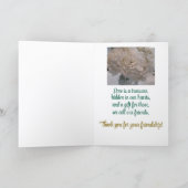 Bedankt voor het cadeau van jullie vriendschap! kaart (Binnen)