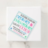 Bedankt voor het cadeauLabel Bedankjes Labels (In situ)