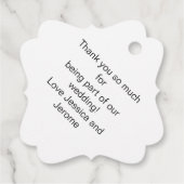 Bedankt voor het cadeauLabel Bedankjes Labels (Achterkant)