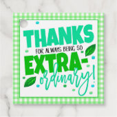 Bedankt voor het cadeauLabel Bedankjes Labels (Voorkant)