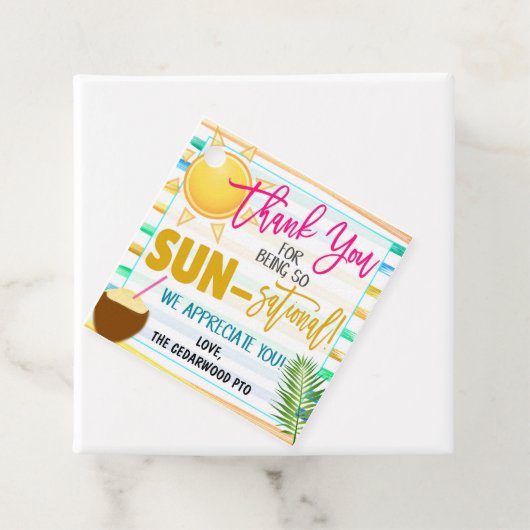 Bedankt voor het cadeauLabel Bedankjes Labels (In situ)