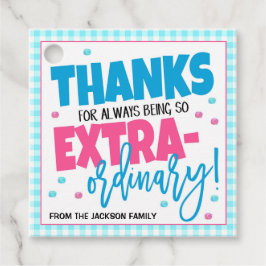 Bedankt voor het cadeauLabel Bedankjes Labels