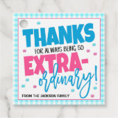 Bedankt voor het cadeauLabel Bedankjes Labels (Voorkant)