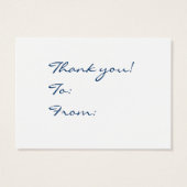 Bedankt voor het cadeauLabel Visitekaartjes (Achterkant)