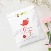 Bedankt voor het delen in kerstthee bedankzakje (Gezegeld)