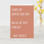 Bedankt voor het delen van je DNA, we zijn allebei Kaart (Gele Bloem)