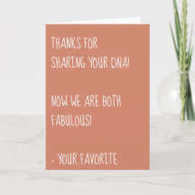 Bedankt voor het delen van je DNA, we zijn allebei