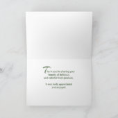 Bedankt voor het delen van tuingroenten en product kaart (Binnen)