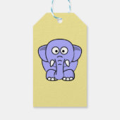 Bedankt voor het douchen Baby Gift Label - Paarse Cadeaulabel (Achterkant)