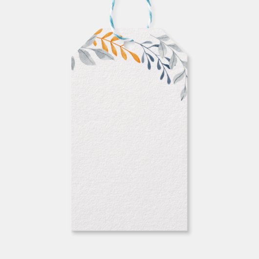 Bedankt voor het douchen van ons kleine pompoen sc cadeaulabel (Achterkant)