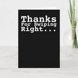 Bedankt voor het draaien juiste Humor Kaart