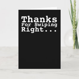 Bedankt voor het draaien juiste Humor Kaart