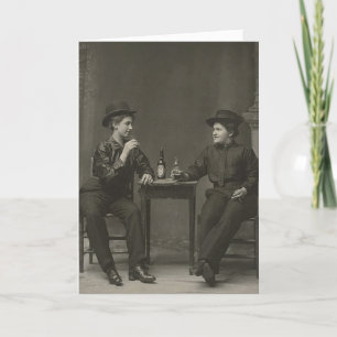 Bedankt voor het drink Wenskaart Lesbian