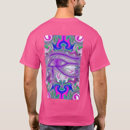 Bedankt voor het eten en het oog van Iris T-shirt (Achterkant)