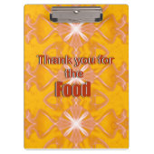 Bedankt voor het eten klembord (Voorkant)