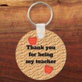 Bedankt voor het feit dat je mijn lerarenwaarderin sleutelhanger (Voorkant)