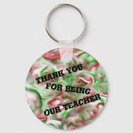 Bedankt voor het feit dat je onze leraar kerstkleu sleutelhanger