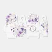 Bedankt voor het fladderen door paarse vlinder bedankdoosjes (Uitgevouwen)