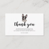 Bedankt voor het Franse Bulldog Frenchie Pup Baby  Informatiekaartje (Voorkant)