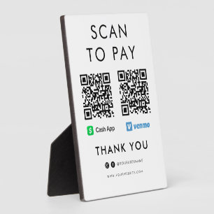 Bedankt voor het gebruik van App Venmo Scan om QR Fotoplaat