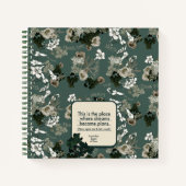 Bedankt voor het groene patroon notitieboek (Voorkant)