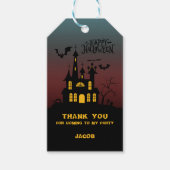Bedankt voor het Halloween-spookhuis Cadeaulabel (Voorkant)