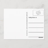 Bedankt voor het handgeschreven witte script | Kop Briefkaart (Achterkant)
