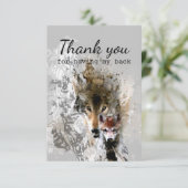 Bedankt voor het hebben van mijn backwolf en Cub (Staand voorkant)