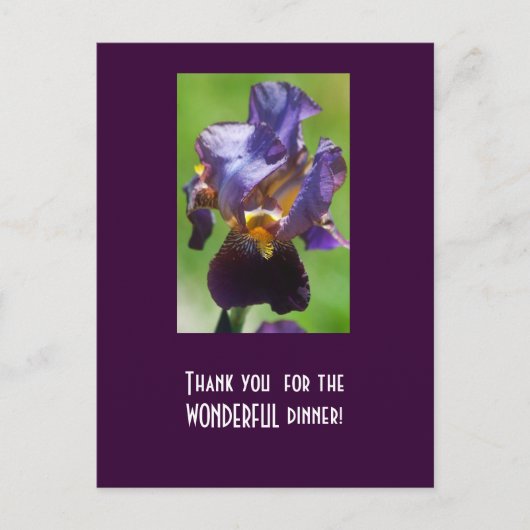 Bedankt voor het heerlijke diner! briefkaart (Voorkant)