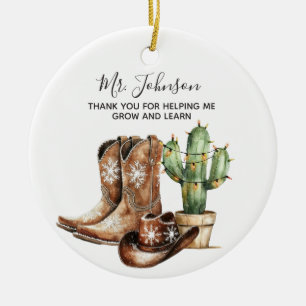 Bedankt voor het helpen groeien leraar Keramische  Keramisch Ornament