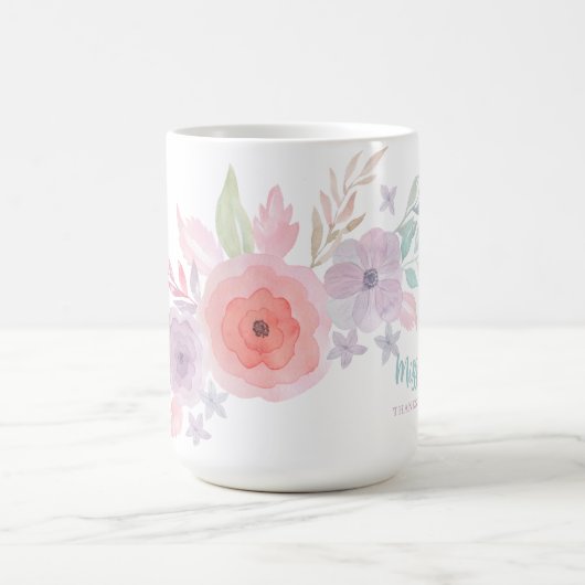 Bedankt voor het helpen van de Mok van mijn bloem (Center)